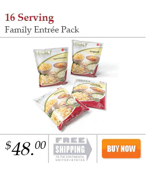 Buy Emergency Food Storage - 16 Serving Entrée Pack
