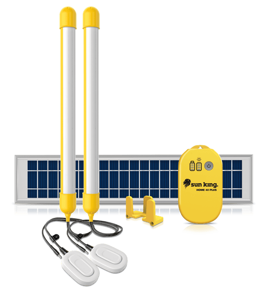 Sun King Home 40 Plus - Solar Lights System, 5.5W Solar Panel