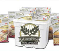 Legacy Gluten Free Packages; standing alone in the food storage industry