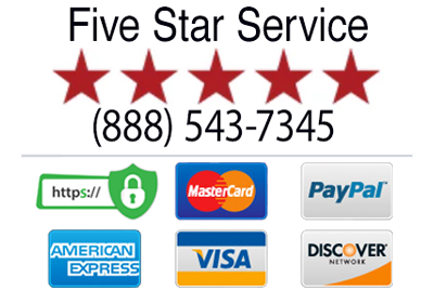 888-543-7345. Safe and Secure Website, All major cards accepted