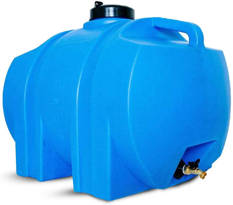Translucent 40-Gallon Water Storage Tank For Farms, Gardens & Orchards – Above-Ground, UV-Resistant Polyethylene