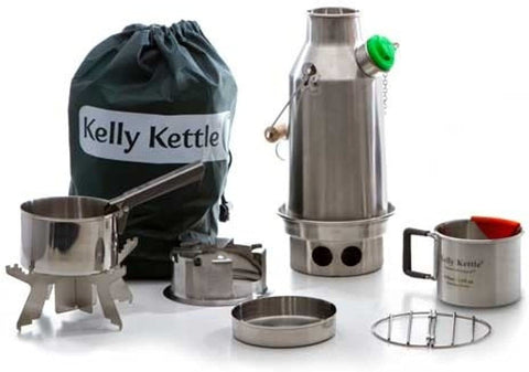 go outdoors kelly kettle Kelly Kettle Stainless Steel Trekker Kit