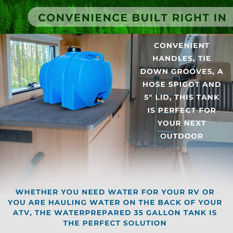 35 Gallon Utility Water Storage Tank