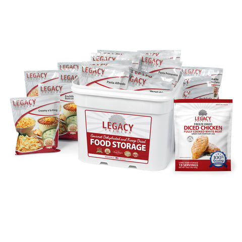 79 Serving Freeze Dried Chicken and Entree Combo Bucket