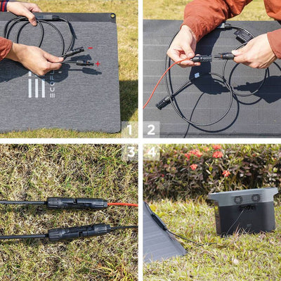 110W, 160W, or 220W Solar Panel - Built-in Carrying Case