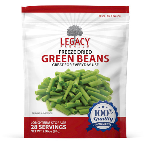 Freeze Dried Green Beans | Food Storage Dried Vegetables – Legacy