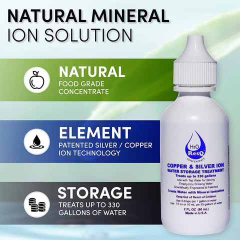H2O RES-Q: 55-330 Gallon Water Storage Treatment
