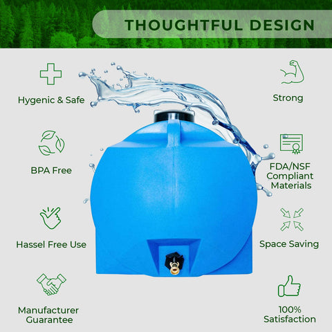 35 Gallon Utility Water Storage Tank